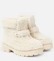[Jimmy Choo] Jimmy Choo Shea shearling ankle boots AU 9 white