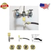 Durable Bleeder T Faucet Attachment - Protects Water from Backflow Contamination