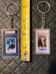 Donald Trump Psa10 Style Keychain 2 Pc Set