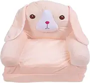 Foldable Kids Sofa Bed Convertible Toddler Couch with Backrest, Pink Puppy Design (2 Tier)