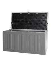 [Gardeon] Outdoor Storage Box 270L Dark Grey