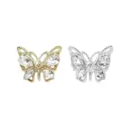 10PC Alloy Butterfly Metal Butterfly Rhinestone