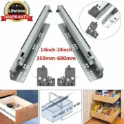 Room Soft Close Drawer Slide Runners 35KG Heavy Duty Full Extension Draw Trailer