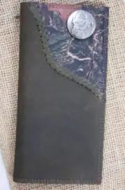 ZEP-PRO Georgia Bulldog MASCOT Roper Leather Fence Row Camo Wallet FREE Gift Bag