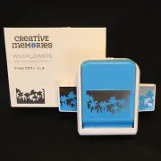 Creative Memories WILDFLOWERS Stand Alone Border Punch 2022 Retired NIB