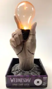 Wednesday 14" Musical Wednesday Thing Bookstack Flickering Light Bulb by Tekky