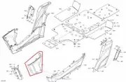 NEW OEM CAN-AM COMMANDER MAX 800 1000 FRONT RIGHT LATERAL PANEL RED