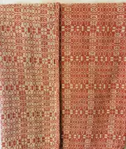 New Primitive FALL BURNT ORANGE COVERLET TABLE SQUARE Tablecloth Topper 52"