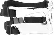 Bodyassist Clear Face and Nose Guard, Adult Size, Adjustable Black Straps