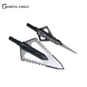 3/6/12PK 100grain 2 Blade Serrated broadhead Arrow Head for Bow Crossbow Hunting