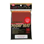 KMC 80 MAGIC MTG CARD SLEEVES DECK PROTECTORS HYPER MATTE RED NEW Packaging