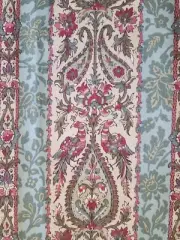 Vintage Robert Allen Paisley Peacock Print Fabric 3 Yards