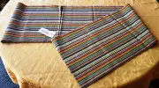 NEW PINE CONE HILL ANNIE SELKE - DEVON STRIPE TABLE RUNNER 14-1/2" X 73" NWT