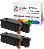 2 Pack Black Compatible Toner Cartridge for Fuji Xerox CT201591 (2000 pages) for Fuji Xerox DocuPrint CM215b CM215fw CP215w CM205fw CM205f CM205b CP205w CP205 CP105b CM215 CP215 CM205 CP205 CP105