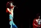 Mick Jagger and Keith Richards of the Rolling Stones perform on st- Old Photo