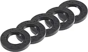 X AUTOHAUX Universal Oil Seal TC Double Lip W Steel Spring Seal Ring Rotary Shaft Seal 40x75x10mm High Pressure NBR Rubber Black 5pcs