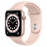 【APPLE】 WATCH S6 GPS 40MM 金色鋁金屬錶殼+粉沙色運動型錶帶(MG123TA/A)