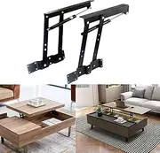 AIWFL 2Pcs Coffee Table Lift Hinges, Folding Lift up Table Hinges, Coffee Hinge Mechanism Hardware Furniture Accessories, Table Lift Top Hinge Spring Standing Desk Frame for Desk Cabinet Coffee Desk
