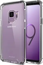 [ProCase] Galaxy S9 Case, Slim Hybrid Crystal Clear TPU Bumper Cushion Cover with Reinforced Corners, Transparent Scratch Resistant Rugged Cover Protective Case for Galaxy S9 2018 –Clear