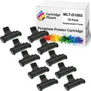 10-Pack Compatible Toner Cartridge for Samsung MLT-D108S MLTD108S SU785A (1.500 Pages) for Samsung ML1640 ML2240