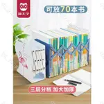 樂淘好物♥️貓太子可伸縮書立架書本收納桌上金屬書架書夾桌上書架學生用書架板擋板桌上兒童創意♥️QQ_YUNYUN_042