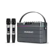 Karaoke Machine - 100W Super Bass Bluetooth Speaker with 2 Wireless Microphon...