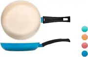 H&H Joyful Padella Antiaderente, Alluminio, 24cm, Colorata, Estate