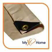 6 x 8 Desert / Tan / Beige Tarp / Canopy -12 Mil Thick Heavy Duty by MyXOHome