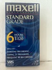 NIB Sealed Maxwell VHS Blank Video Cassette 3 PK for VCR / Camcorder Vintage