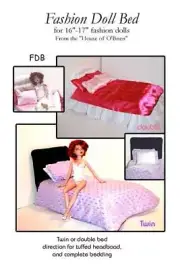 Bed pattern for your favorite 16"- 17" fashion doll