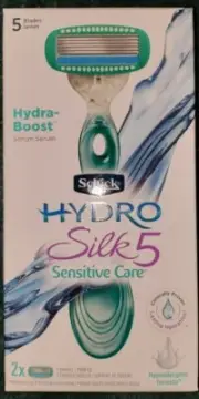 Schick Hydro Silk 5 Sensitive Care Razor with Hydra-Boost + an Extra Cartridge