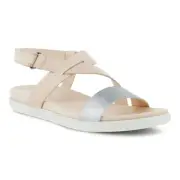 ECCO Women's Simpil Strappy Sandal Alusilver/Limestone - 209223-51398, Alusilver