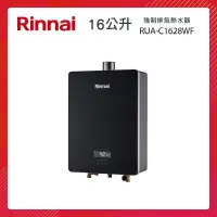 在飛比找PChome24h購物優惠-Rinnai 林內 16L 強制排氣熱水器(玻璃觸控) RU