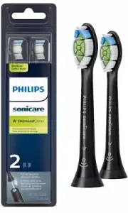 Philips Sonicare Genuine W DiamondClean Toothbrush Heads,black 2 Pcs