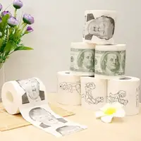 在飛比找樂天市場購物網優惠-[Hare.D] 搞笑捲筒衛生紙 美金 鈔票 衛生紙 捲筒衛