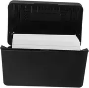 Abaodam 1 Set Index Card Storage Box Index Cards Stand Desk Note Board Memo Pads Holder Note Pad Holder Office Accessory Plastic