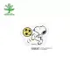 【KODOMO NO KAO】Snoopy木頭造型印章 H 踢足球 (2247-021)