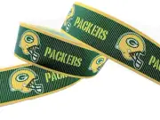 5 yards Packers ribbon. Green Bay Packers ribbon. Packers craft supplies.