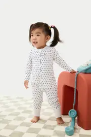 [Bonds] Bonds Wondercool Zip Wondersuit in Sunshine Baby White Size: 3-6 Months, Cotton 3-6 Months Sunshine Baby White