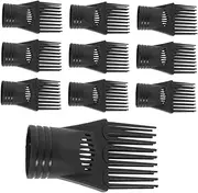 IWOWHERO Hair Dryer Comb Set 10 Pcs Blow Dryer Brush Attachment Diffuser Styling Tool