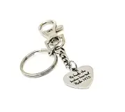 He Heals The Broken Hearted Charm Keychain, Psalm 147 3, Sympathy Gift, Loss