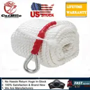 3/4"x150' Nylon Rope 12592LB Twisted Three Strand Marine Boat Anchor Mooring