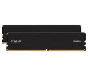 Crucial Pro 32GB (2x16GB) DDR5 UDIMM 6000MHz CL48 Black Heat Spreader Support In