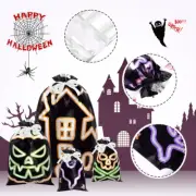 Drawstring Bag Treat Halloween Bags Goodie Black Gift Christmas Decor