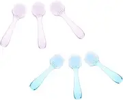 TOGEVAL 6Pcs Portable Face Brush for Facial Cleansing Exfoliating Massaging Skin Durable Skin Friendly Brushes for Deep Cleaning Pores and Preventing Blackheads