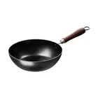 Small Wok Pan Easy to Clean Hammered Cookware for Induction Cooker Gas