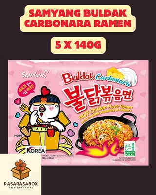 Samyang Buldak Carbonara – Creamy Korean Fire Noodles with Pasta Twist