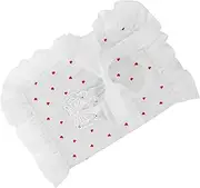 DIYEAH Elegant Cloth Book Cover Heart Design Decorative Notebook Protector Soft Fabric Accessory