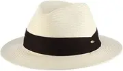 [Scala] Men's Paper Braid Safari with Black Band