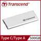 Transcend 創見 ESD260C 500GB USB3.1/Type C 雙介面行動固態硬碟 - 晶燦銀 (TS500GESD260C)